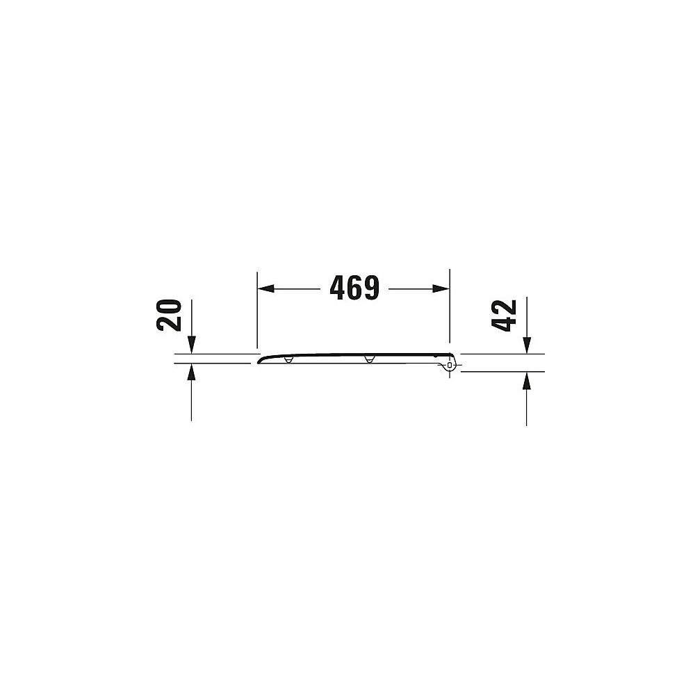 Duravit D-Code WC-Sitz Weiß Hochglanz 490x43x361mm mit Absenkautomatik, Sitzgarnitu... DURAVIT-0060390000 4021534822544 (Abb. 8)