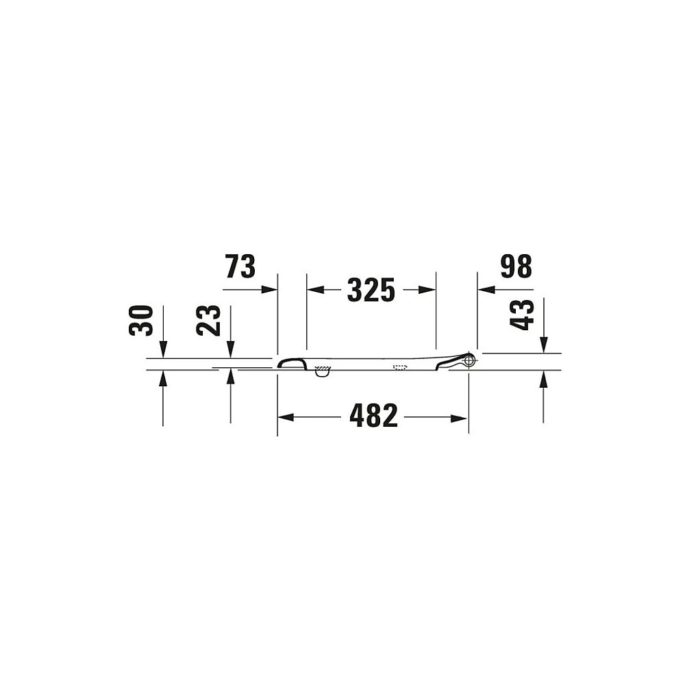 Duravit D-Code WC-Sitzring, Weiß glänzend, 368x42x496mm verlängert, Winkelpuffer, d... DURAVIT-0060910000 4021534949234 (Abb. 3)