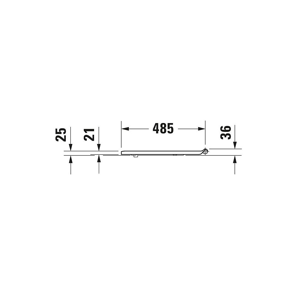 Duravit DuraStyle WC-Sitz Weiß Hochglanz 379x43x507mm, ohne Absenkautomatik, Edelst... DURAVIT-0062310000 4021534958656 (Abb. 7)