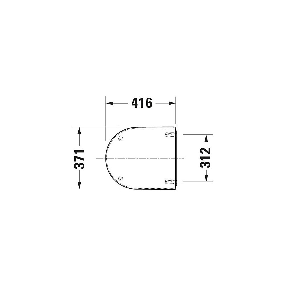 Duravit Starck 3 WC-Sitz Weiß Hochglanz 416x46x371mm, ohne Absenkautomatik, Edelsta... DURAVIT-0062410000 4021534297137 (Abb. 2)