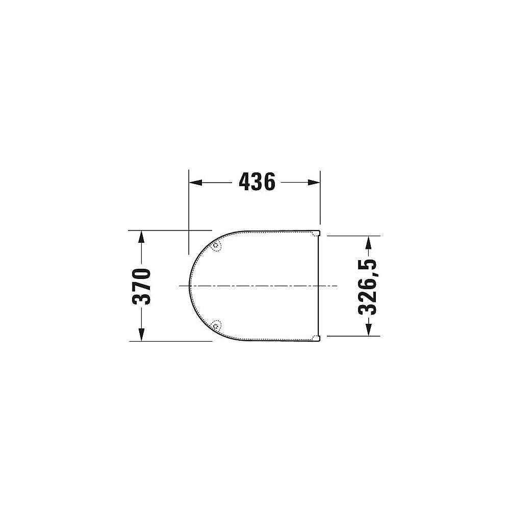 Duravit Starck 3 WC-Sitz D-shaped, Weiß Hochglanz 370x38x436mm, ohne Absenkautomat... DURAVIT-0063810000 4021534224171 (Abb. 29)