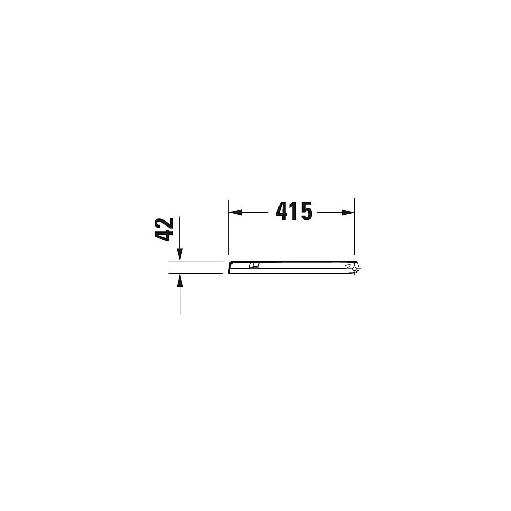 Duravit Starck 3 WC-Sitz D-shaped, Weiß HG 370x43x431mm mit Absenkauto. Sitzgarnit... DURAVIT-0063890000 4021534386190 (Abb. 28)