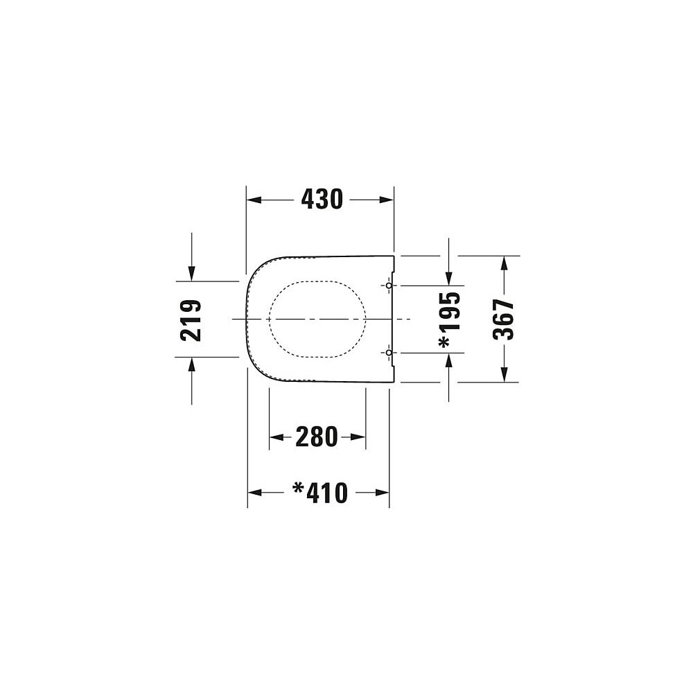 Duravit Happy D.2 WC-Sitz D-shaped, Weiß HG 359x43x430mm mit Absenkauto. Sitzgarni... DURAVIT-0064590000 4021534870989 (Abb. 22)
