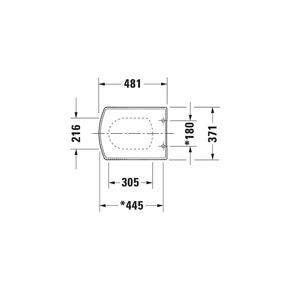 Duravit Caro WC-Sitz Rechteckig, Weiß Hochglanz 371x56x481mm, ohne Absenkautomatik,... DURAVIT-0065610000 4021534011382 (Abb. 9)