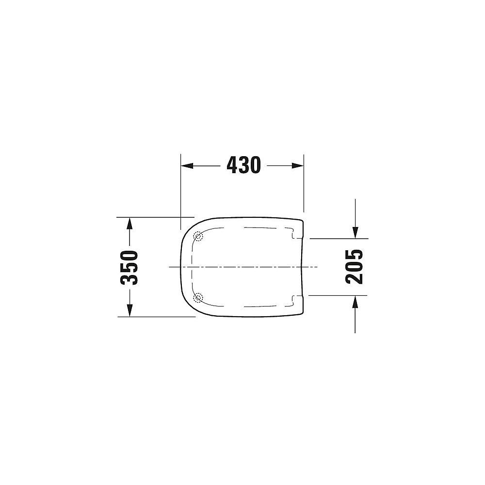Duravit D-Code WC-Sitz Weiß Hochglanz 360x40x430mm, ohne Absenkautomatik, Edelstah... DURAVIT-0067310000 4021534384769 (Abb. 37)