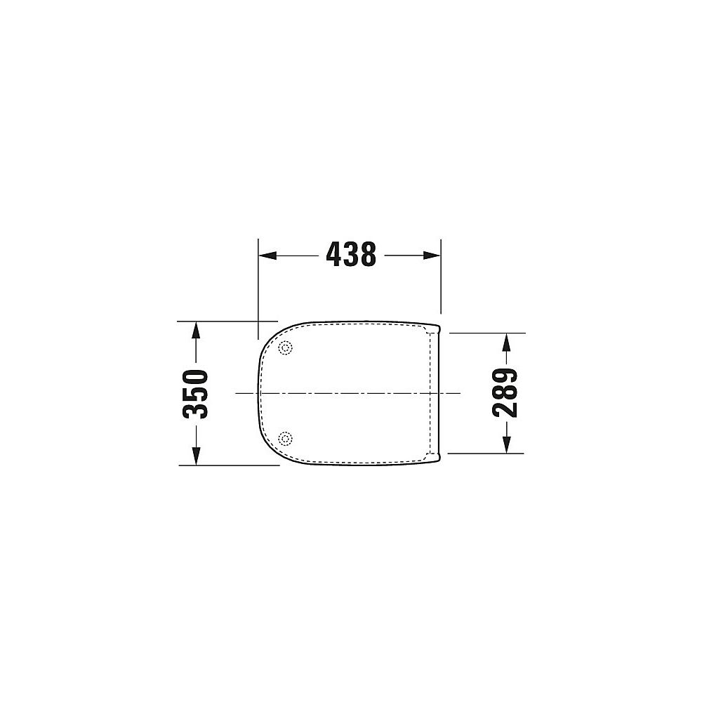 Duravit D-Code WC-Sitz Rechteckig, Weiß Hochglanz 359x50x443mm, mit Absenkautomati... DURAVIT-0067390099 4021534966293 (Abb. 30)