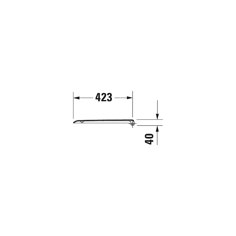 Duravit D-Code WC-Sitz Rechteckig, Weiß Hochglanz 359x50x443mm, mit Absenkautomati... DURAVIT-0067390099 4021534966293 (Abb. 31)