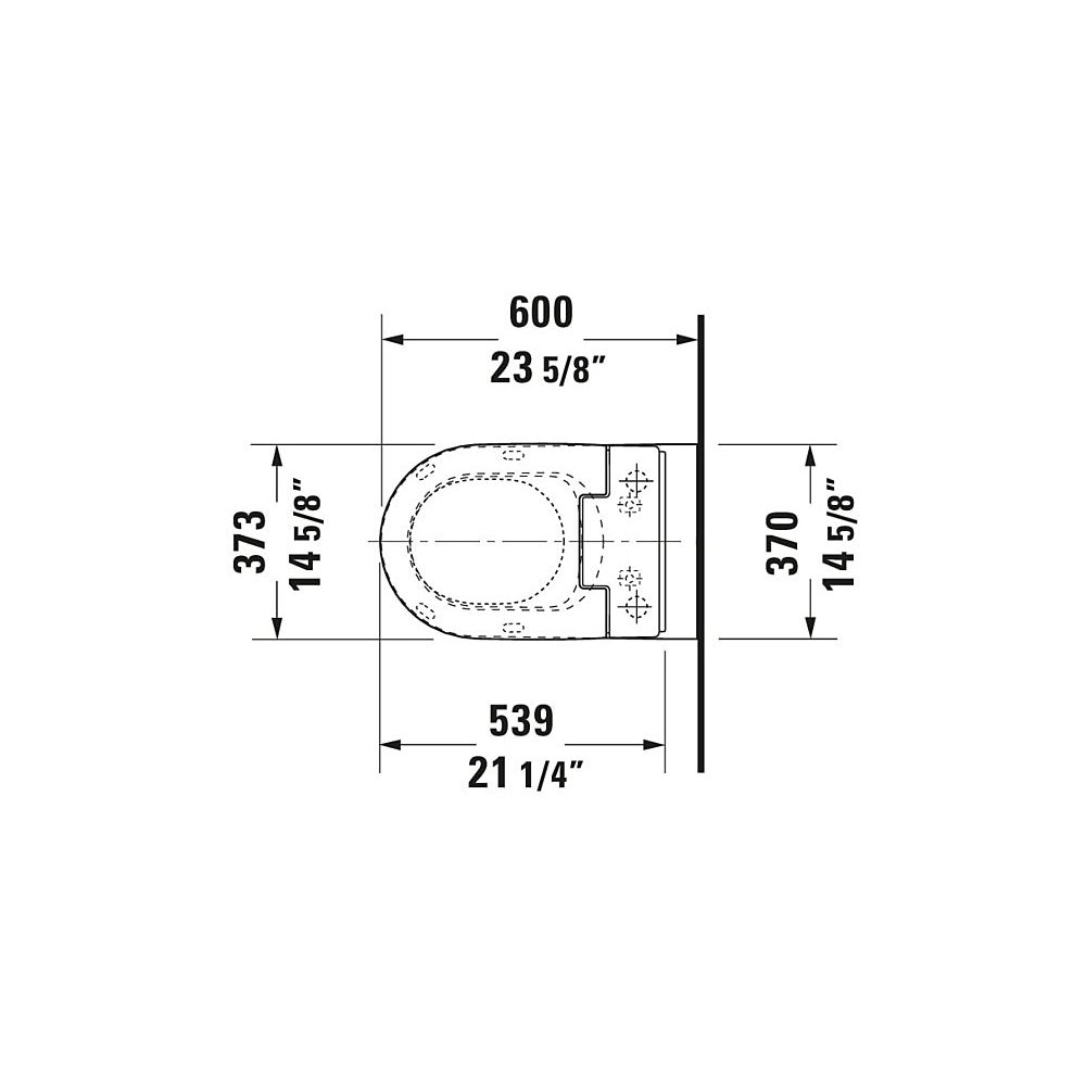 Duravit SensoWash Slim Dusch-WC 539x373mm, Weiß, Absenkautomatik, Fernbedienu... DURAVIT-611000002304300 4053424688756 (Abb. 98)