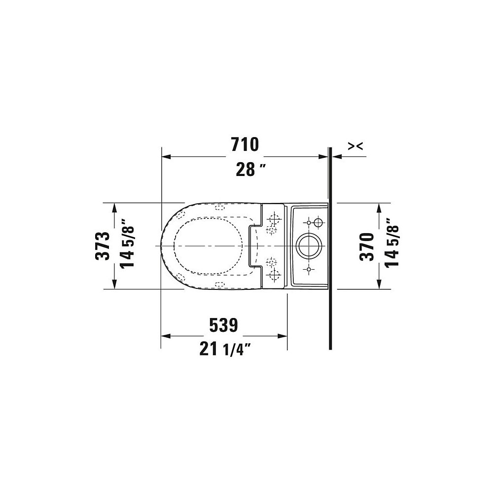 Duravit SensoWash Slim Dusch-WC 539x373mm, Weiß, Absenkautomatik, Fernbedien... DURAVIT-611000002304300 4053424688756 (Abb. 101)