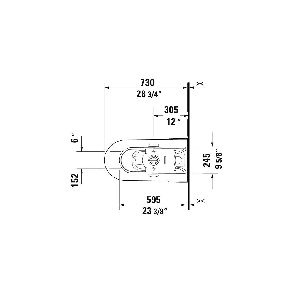Duravit SensoWash Slim Dusch-WC 539x373mm, Weiß, Absenkautomatik, Fernbedien... DURAVIT-611000002304300 4053424688756 (Abb. 106)