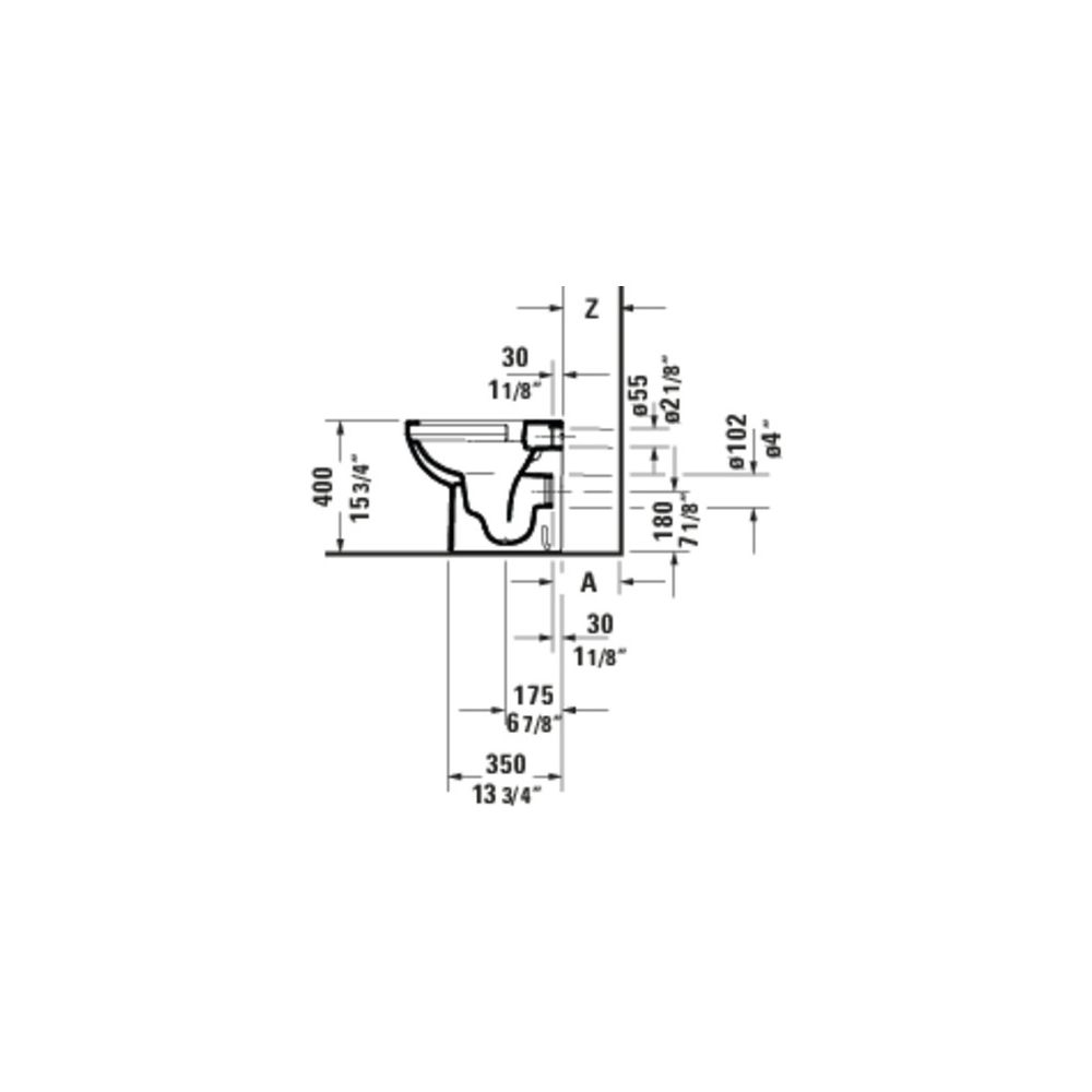 Duravit No.1 Stand WC 480x370x400mm, Weiß Hochglanz, 4,5l, Tiefspüler, rimless, waa... DURAVIT-2184090000 4053424507552 (Abb. 9)