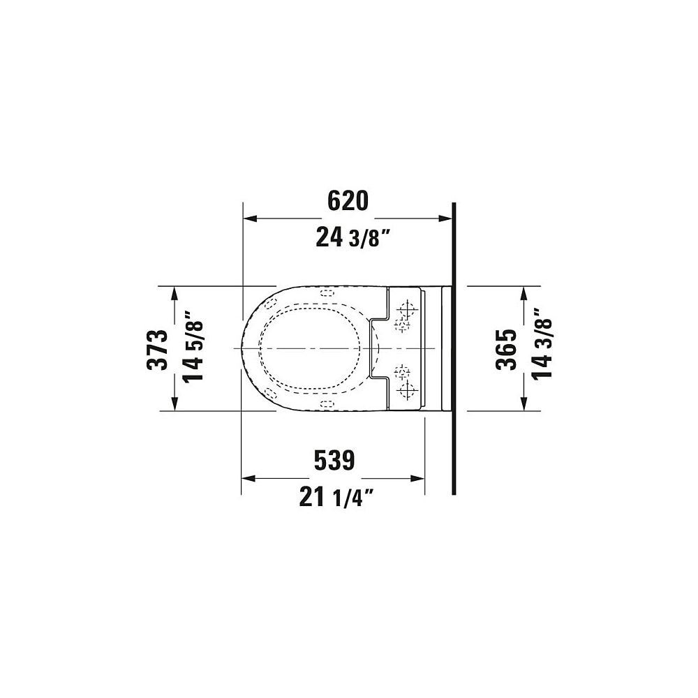 Duravit SensoWash Slim Dusch-WC 539x373mm, Weiß, Absenkautomatik, Fernbedien... DURAVIT-611000002304300 4053424688756 (Abb. 108)