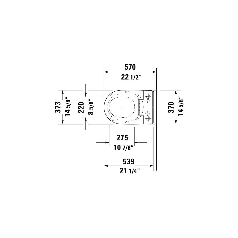 Duravit SensoWash Slim Dusch-WC 539x373mm, Weiß, Absenkautomatik, Fernbedien... DURAVIT-611000002304300 4053424688756 (Abb. 110)