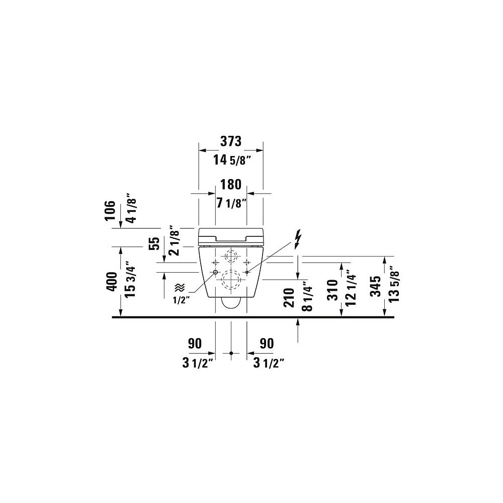 Duravit SensoWash Slim Dusch-WC 539x373mm, Weiß, Absenkautomatik, Fernbedien... DURAVIT-611000002304300 4053424688756 (Abb. 112)