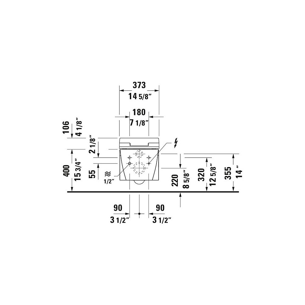 Duravit SensoWash Slim Dusch-WC 539x373mm, Weiß, Absenkautomatik, Fernbedien... DURAVIT-611000002304300 4053424688756 (Abb. 115)