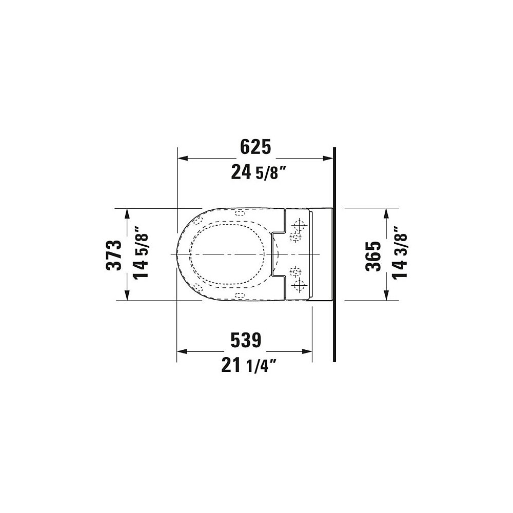 Duravit SensoWash Slim Dusch-WC 539x373mm, Weiß, Absenkautomatik, Fernbedien... DURAVIT-611000002304300 4053424688756 (Abb. 116)