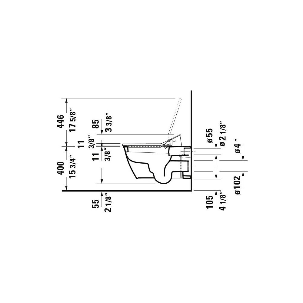 Duravit SensoWash Slim Dusch-WC 539x373mm, Weiß, Absenkautomatik, Fernbedien... DURAVIT-611000002304300 4053424688756 (Abb. 117)