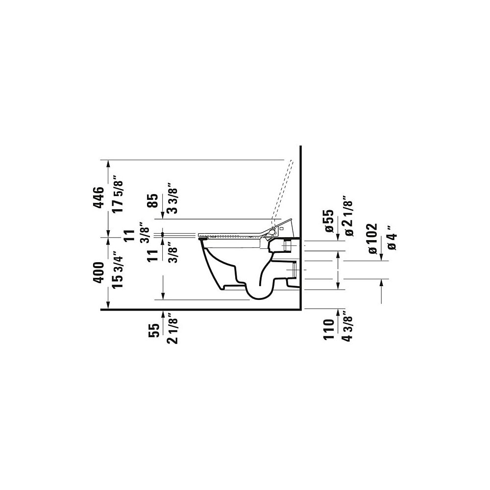 Duravit SensoWash Slim Dusch-WC 539x373mm, Weiß, Absenkautomatik, Fernbedien... DURAVIT-611000002304300 4053424688756 (Abb. 120)
