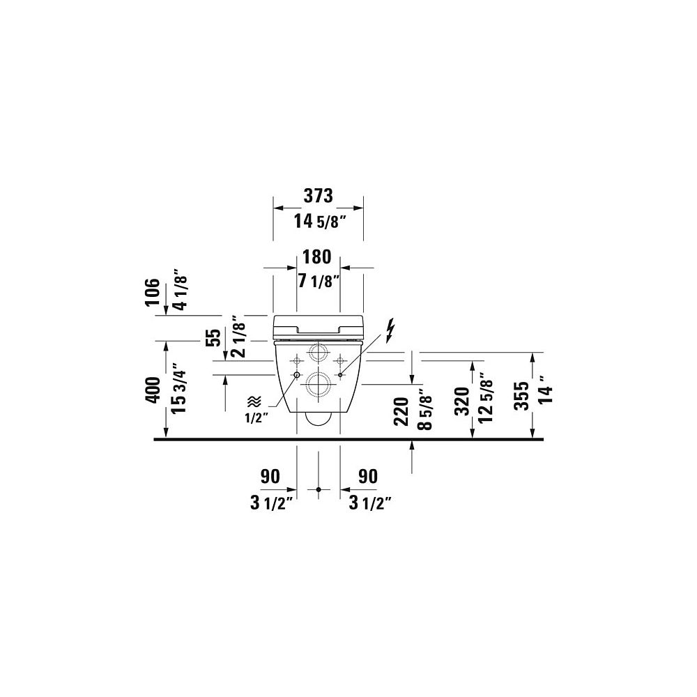 Duravit SensoWash Slim Dusch-WC 539x373mm, Weiß, Absenkautomatik, Fernbedien... DURAVIT-611000002304300 4053424688756 (Abb. 121)
