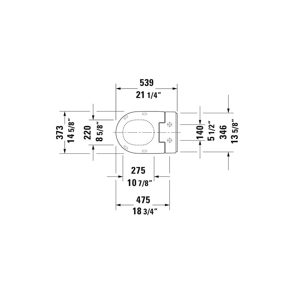 Duravit SensoWash Slim Dusch-WC 539x373mm, Weiß, Absenkautomatik, Fernbedien... DURAVIT-611000002304300 4053424688756 (Abb. 122)