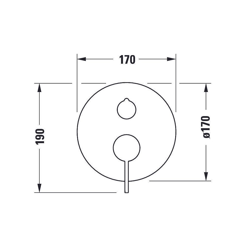 Duravit D-Neo Einhebel-Brausemischer Unterputz, 2 Verbraucher, Chrom, Handbrause,... DURAVIT-DE4210012010 4063382162953 (Abb. 5)