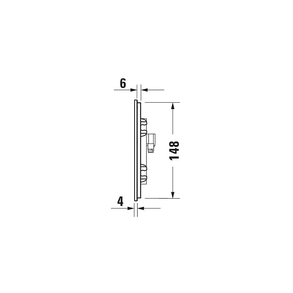 Duravit DuraSystem A2 Betätigungsplatte elektronisch für WC Infrarot Netzanschlu... DURAVIT-WD5003012000 4053424507354 (Abb. 22)