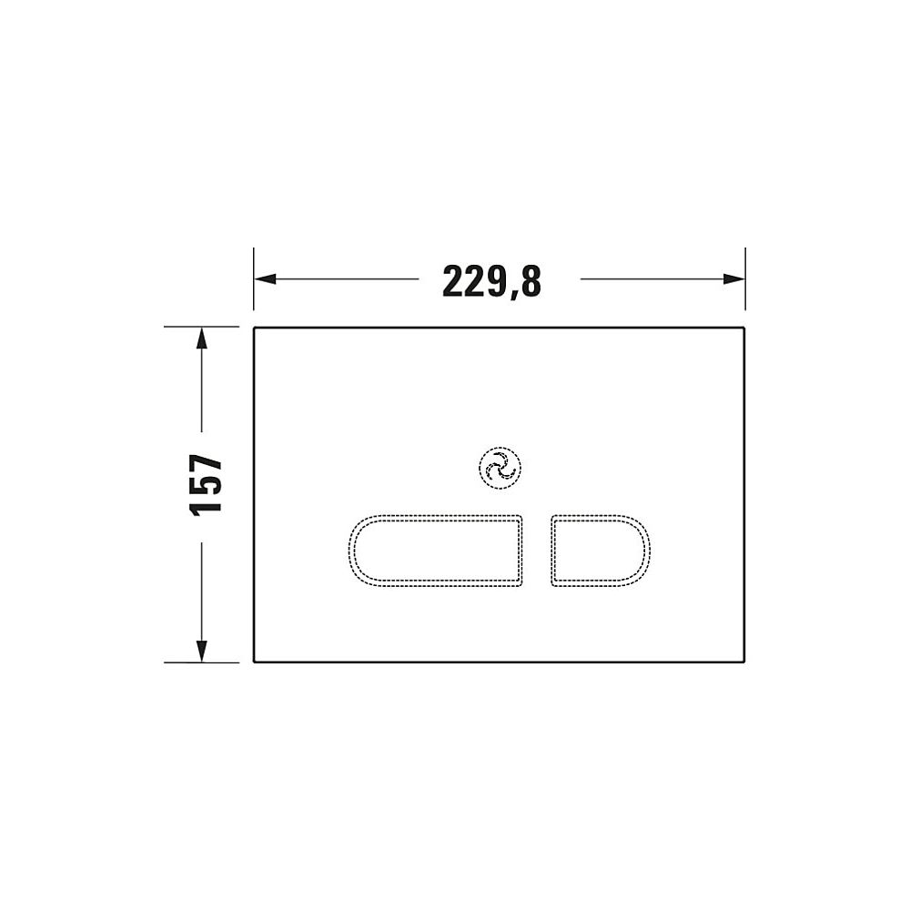 Duravit DuraSystem A2 Betätigungsplatte elektronisch für WC Infrarot Netzanschlu... DURAVIT-WD5003012000 4053424507354 (Abb. 23)
