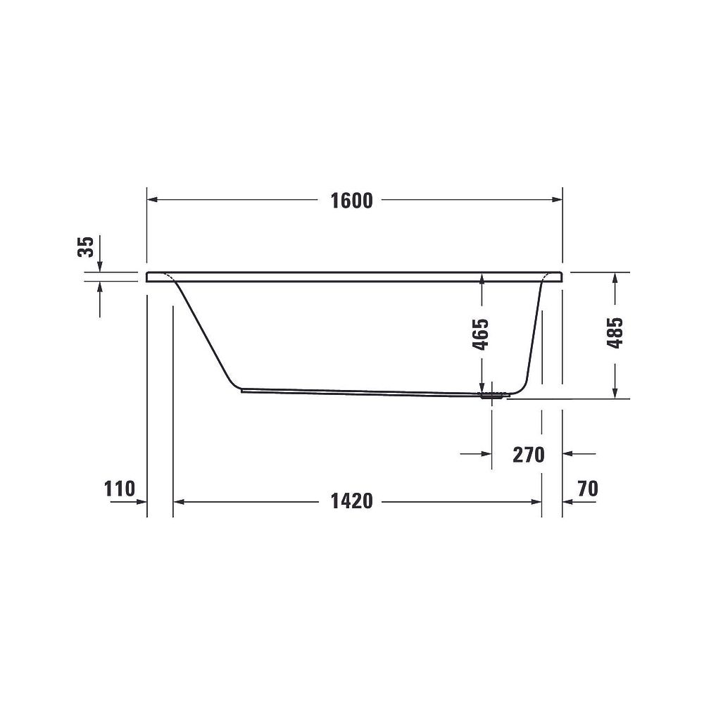 Duravit D-Neo Whirlwanne Rechteckig, Einbau, 700x1600x485mm, Jet Project, 1 Rü... DURAVIT-760472000JP1000 4063382135612 (Abb. 5)