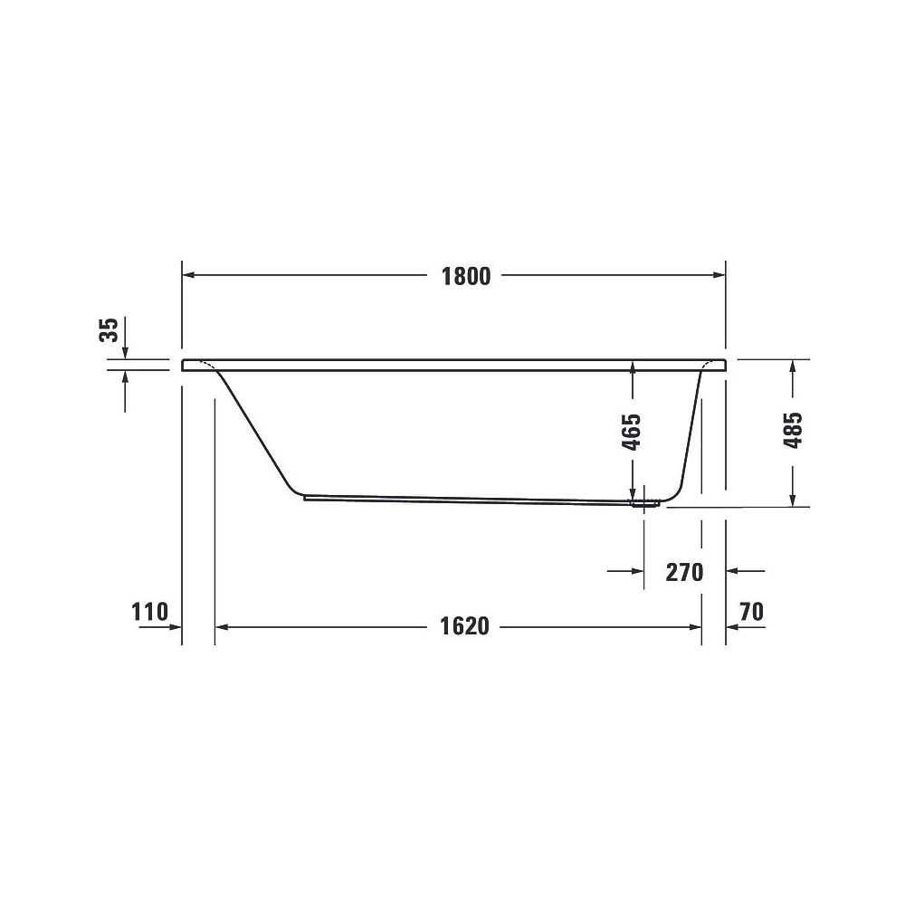 Duravit D-Neo Whirlwanne Rechteckig, Einbau, 800x1800x485mm, Jet Project, 1 Rü... DURAVIT-760475000JP1000 4063382135629 (Abb. 5)