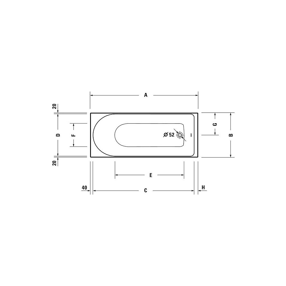 Duravit D-Neo Whirlwanne Rechteckig, Einbau, 700x1700x485mm, Jet Project, 1 Rü... DURAVIT-760478000JP1000 4063382135643 (Abb. 6)