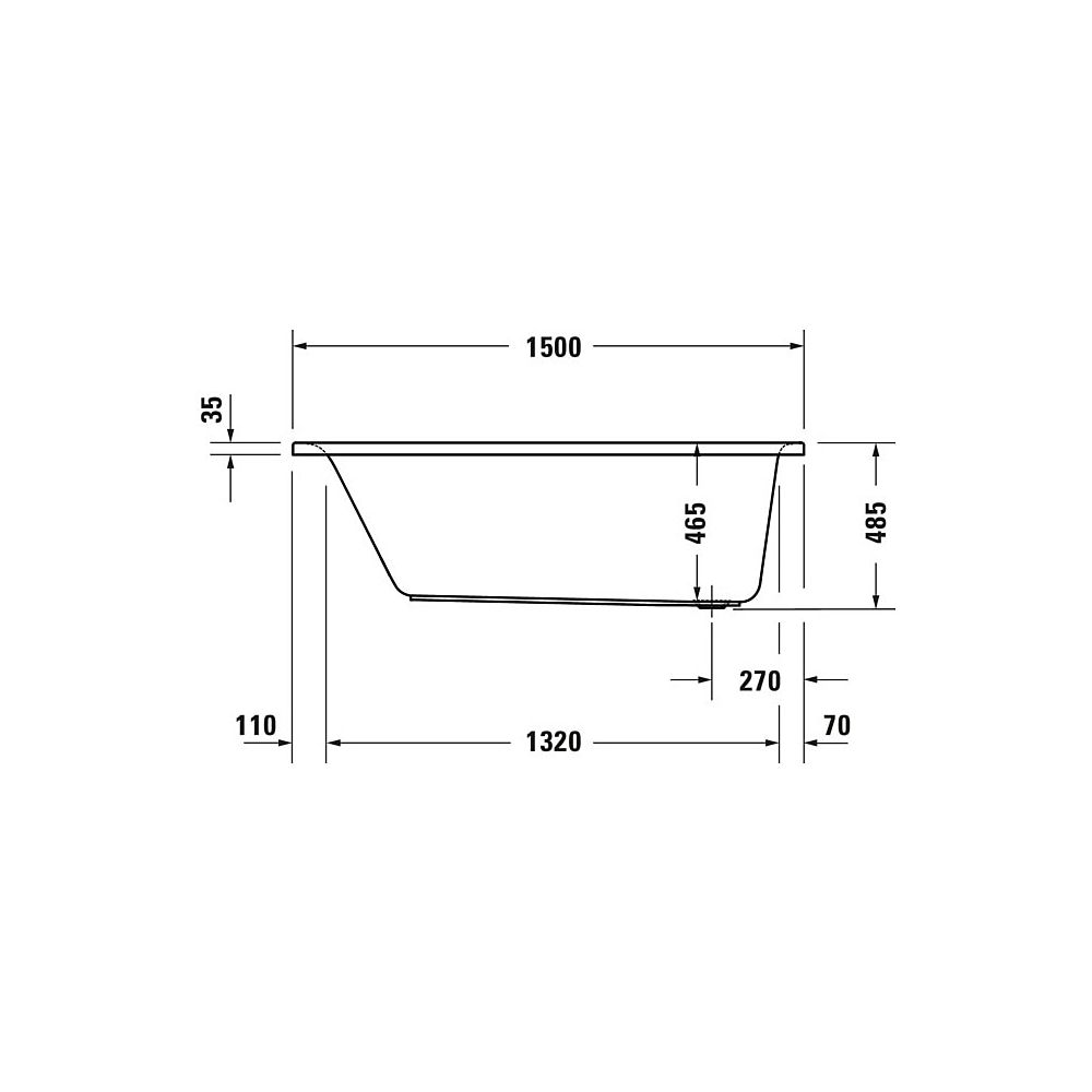 Duravit D-Neo Whirlwanne Rechteckig, Einbau, 750x1500x485mm, Jet Project, 1 Rü... DURAVIT-760471000JP1000 4063382135605 (Abb. 8)