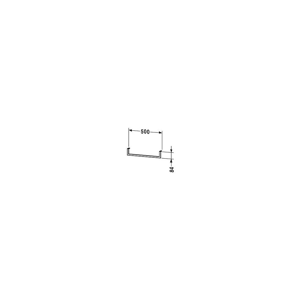 Duravit Universal Handtuchhalter 14x500x84mm, Chrom Hochglanz, Chrom, mit Befestig... DURAVIT-UV998500000 4053424035314 (Abb. 3)