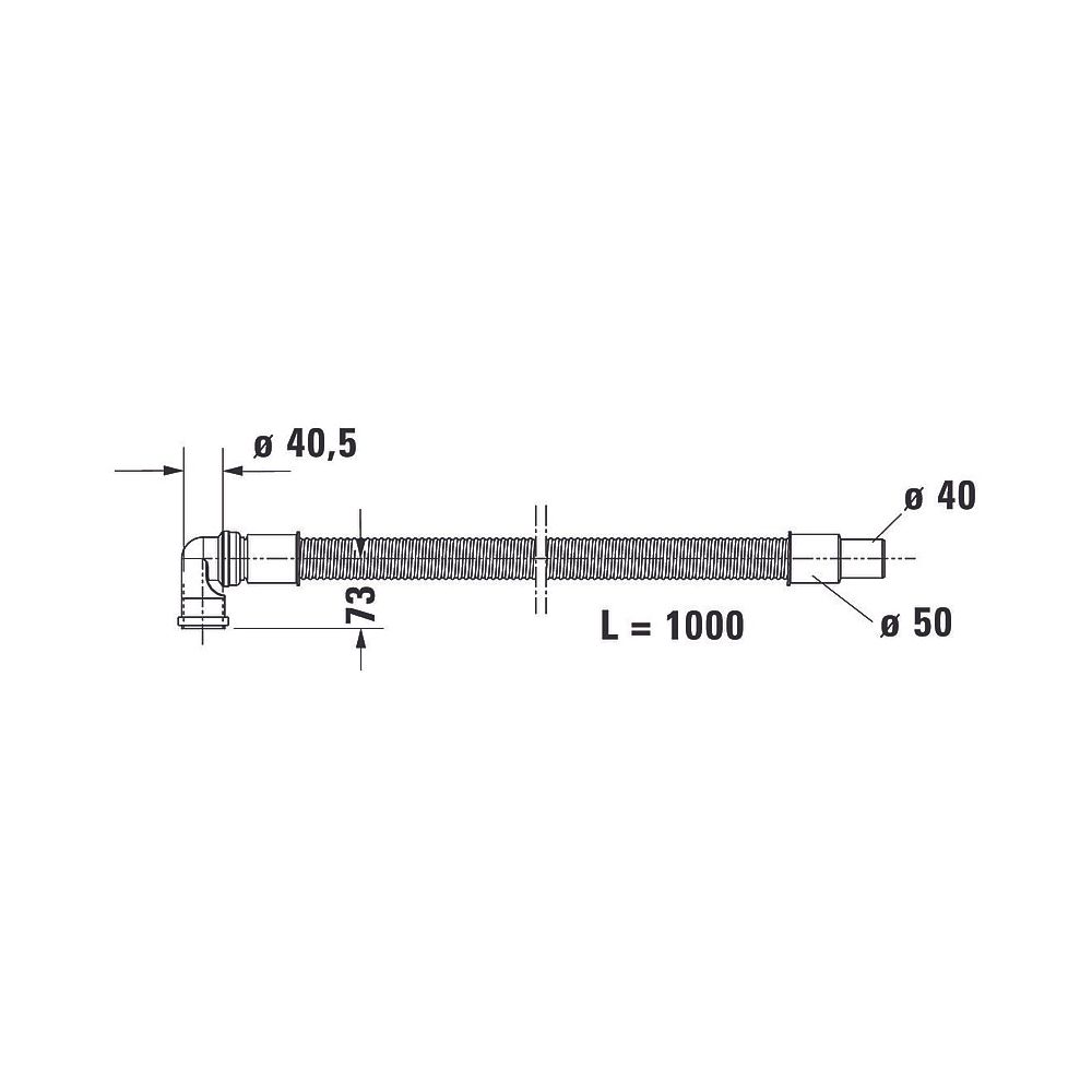 Duravit Ab- und Überlaufgarnitur mit Zulauf, Wanneneinlauf, Chrom glänzend, Qu... DURAVIT-792205000001000 4063382030948 (Abb. 3)