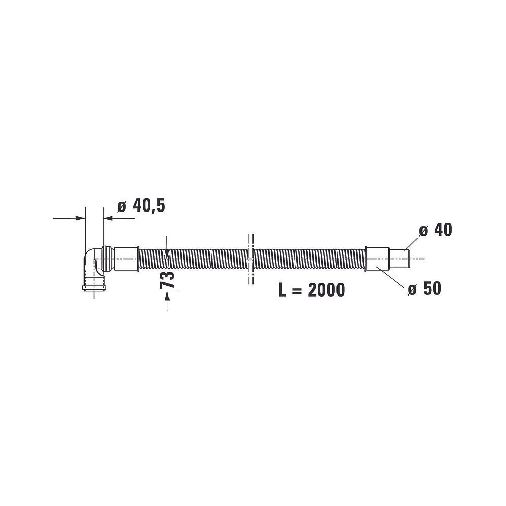 Duravit Ab- und Überlaufgarnitur mit Zulauf, Wanneneinlauf, Chrom glänzend, Qu... DURAVIT-792209000001000 4063382030986 (Abb. 3)