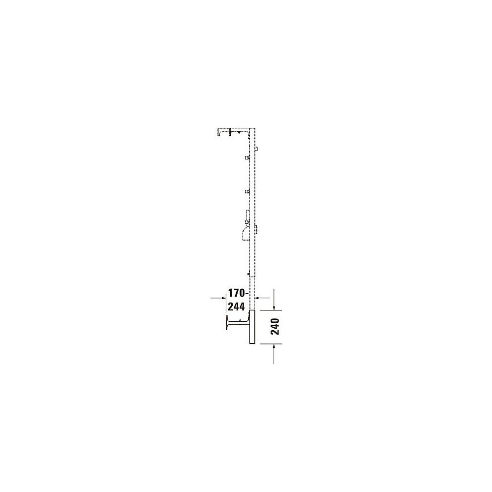 Duravit Waschtischelement, Verlängerungsset 240mm für erhöhten Bodenaufbau, Trock... DURAVIT-WD6012000000 4063382128782 (Abb. 2)