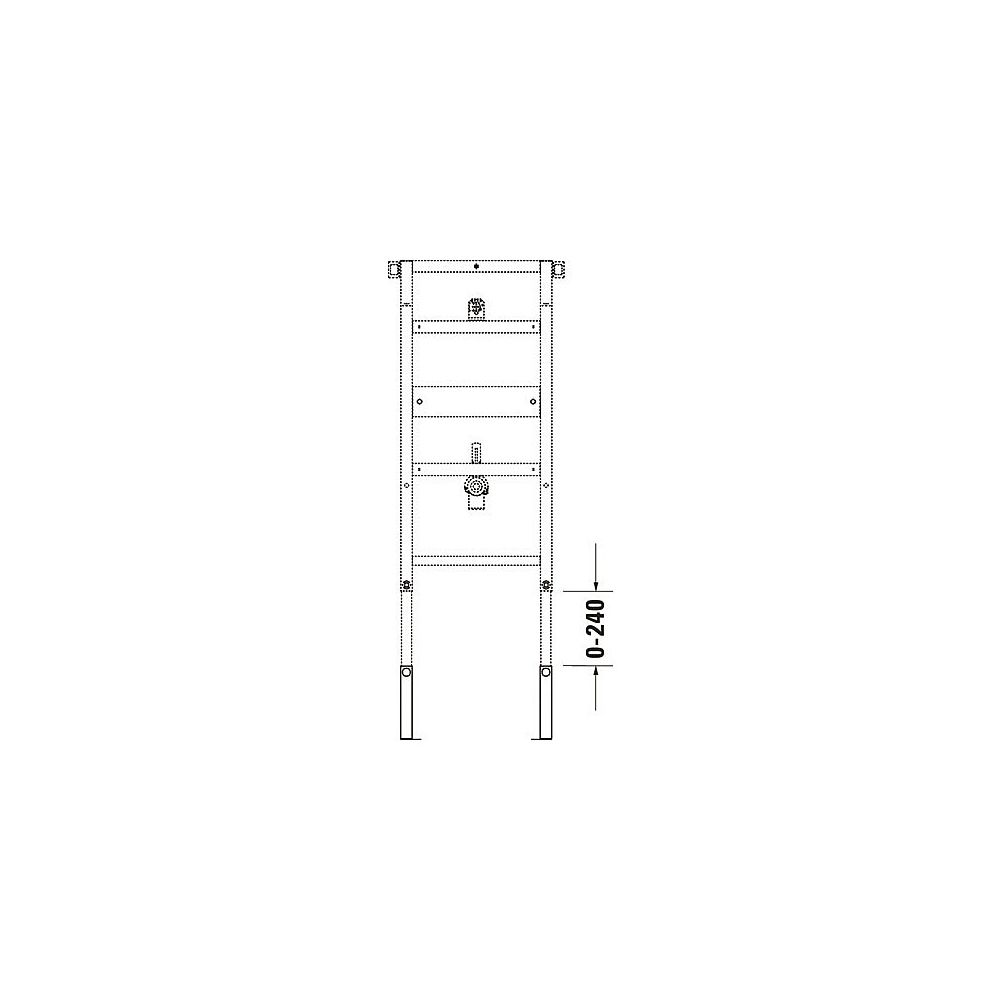 Duravit Waschtischelement, Verlängerungsset 240mm für erhöhten Bodenaufbau, Trock... DURAVIT-WD6012000000 4063382128782 (Abb. 3)