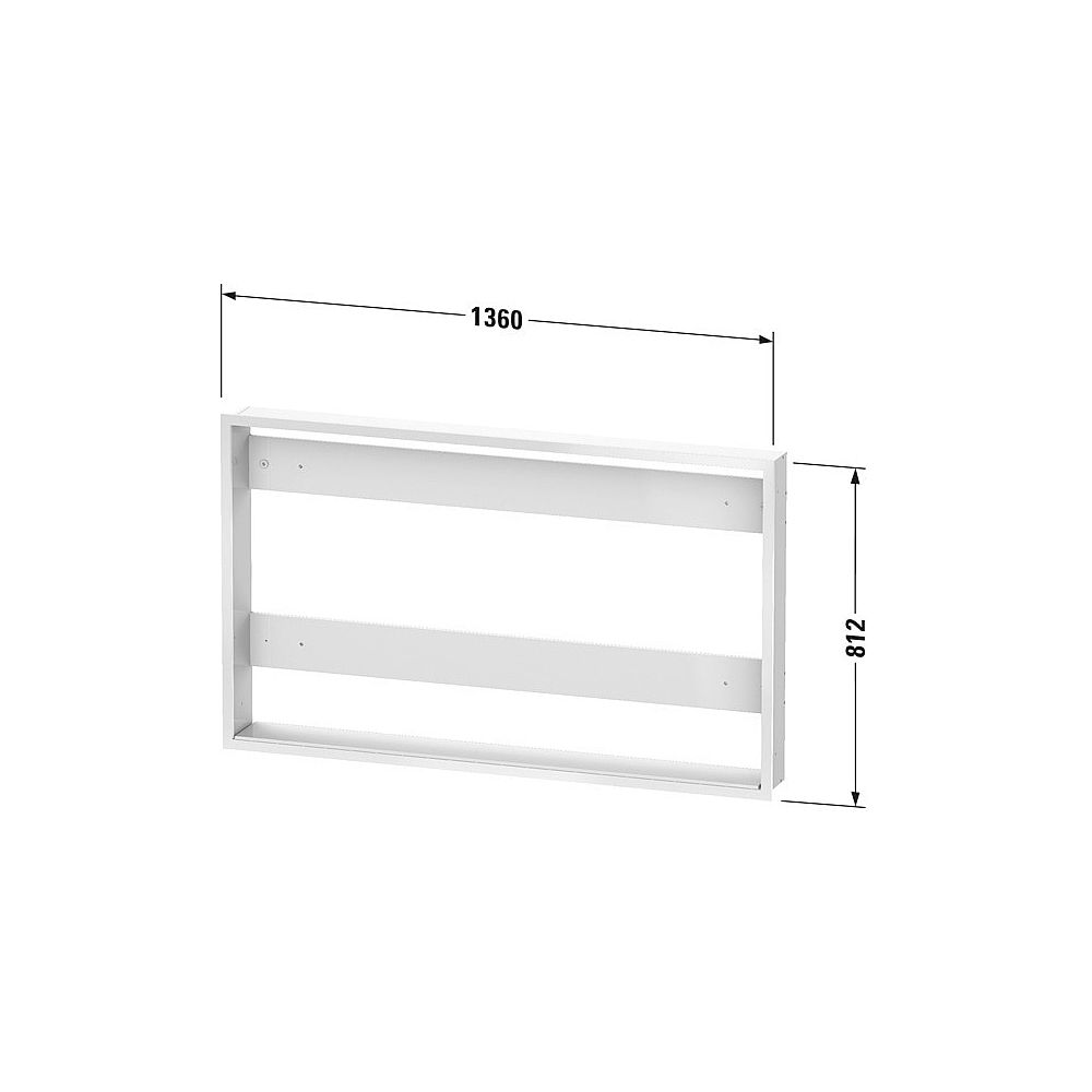 Duravit Einbau-Set aus Hochverdichtete MDF-Platte 139x1361x812mm, Mattweiß, mit Be... DURAVIT-LM992000000 4063382111562 (Abb. 2)
