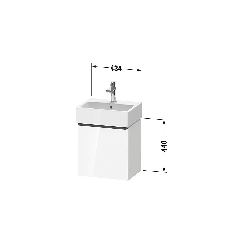 Duravit D-Neo Waschtischunterbau wandh. 322x434x440mm Eiche Marmoriert Matt Gr... DURAVIT-DE4217RBD550000 4067116345421 (Abb. 2)