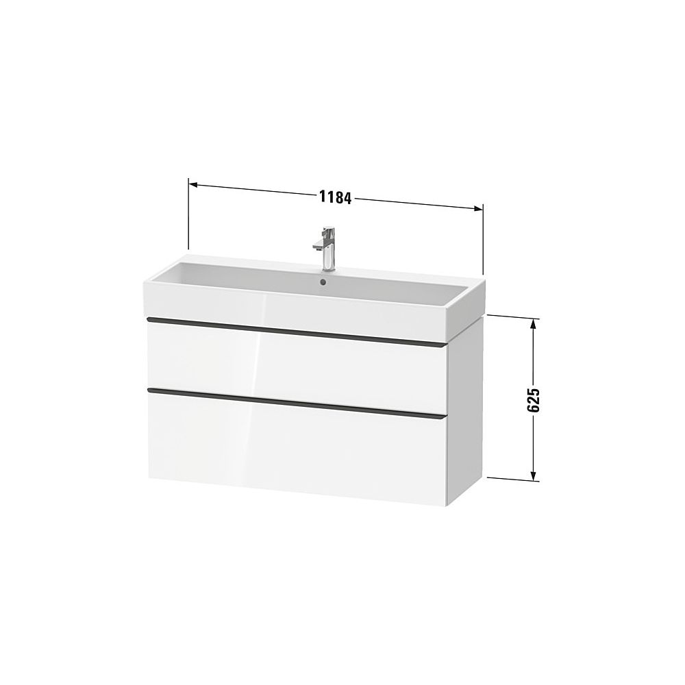 Duravit D-Neo Waschtischunterbau wandh. 442x1184x625mm Eiche Marmoriert Matt, ... DURAVIT-DE4375034550000 4067116349023 (Abb. 2)