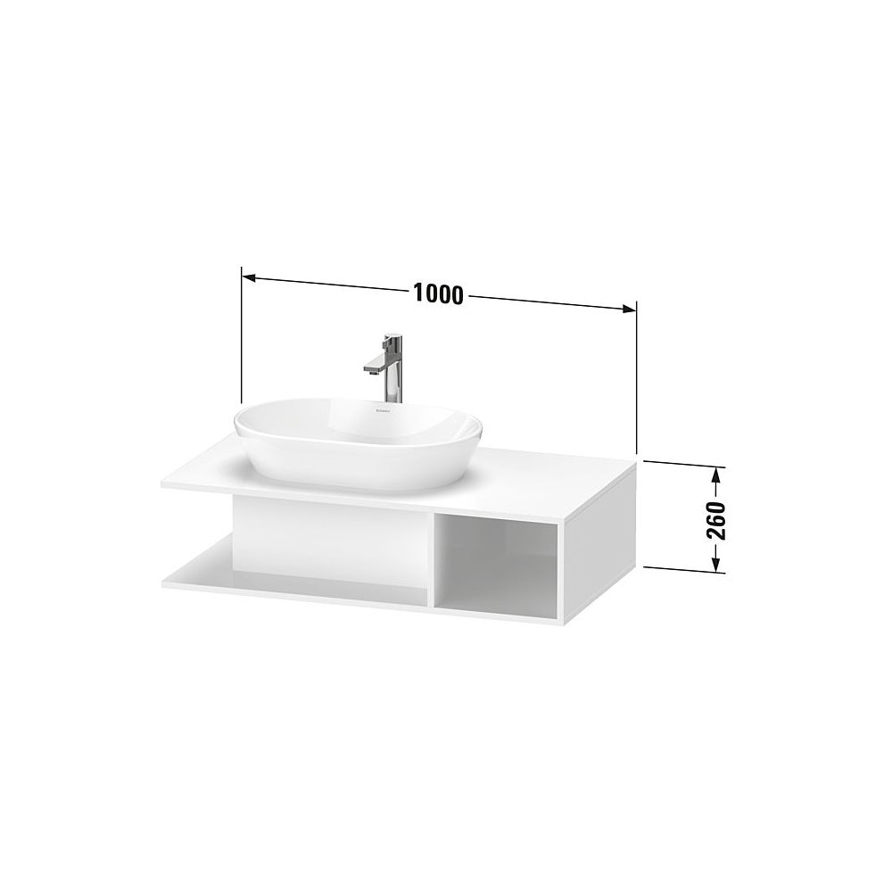Duravit D-Neo Konsolenwaschtischunterbau wandh. 550x1000x260mm, Eiche Marmoriert M... DURAVIT-DE492905555 4067116349528 (Abb. 2)