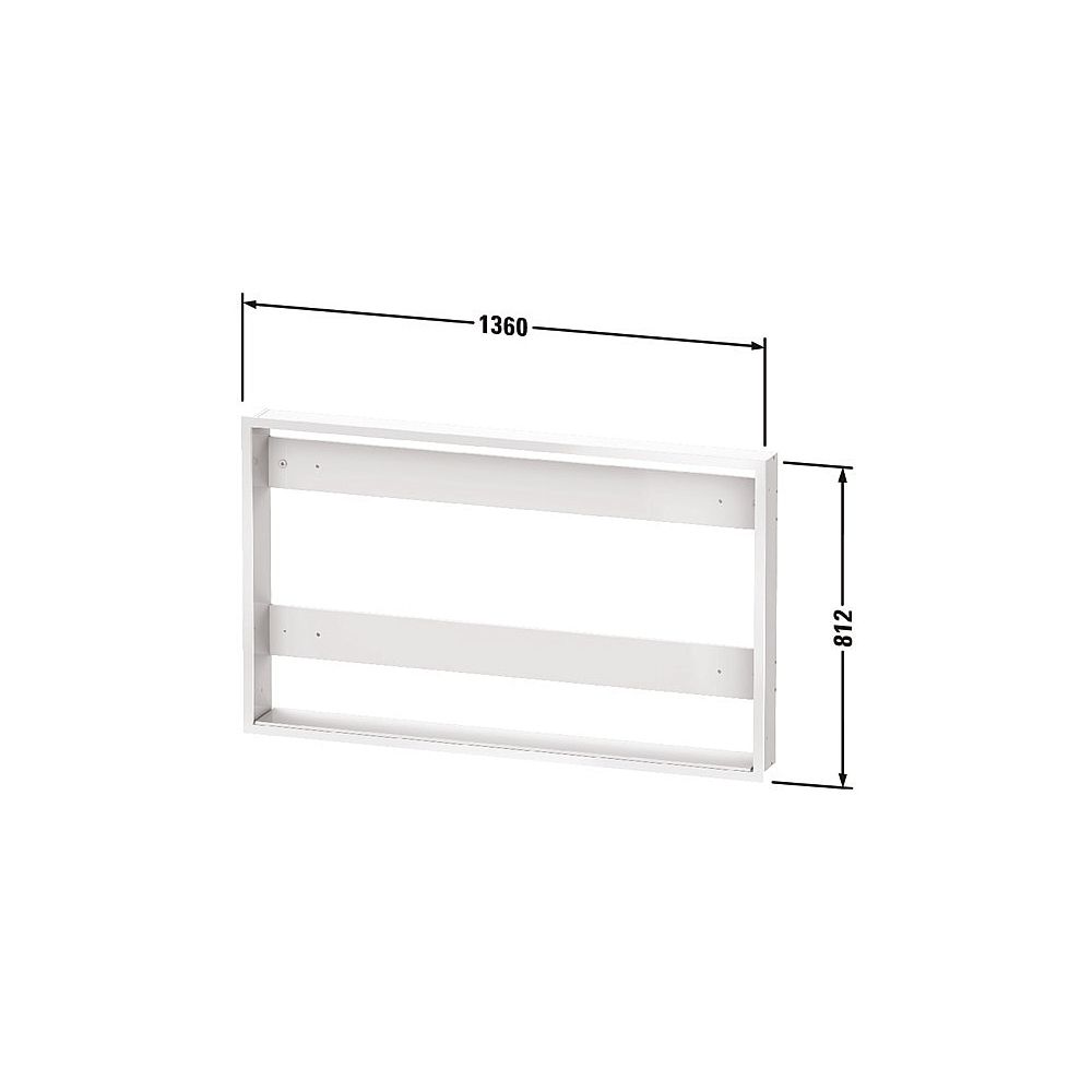 Duravit Einbau-Set aus Hochverdichtete MDF-Platte 139x1361x812mm, Mattweiß, mit Be... DURAVIT-LM992000000 4063382111562 (Abb. 3)