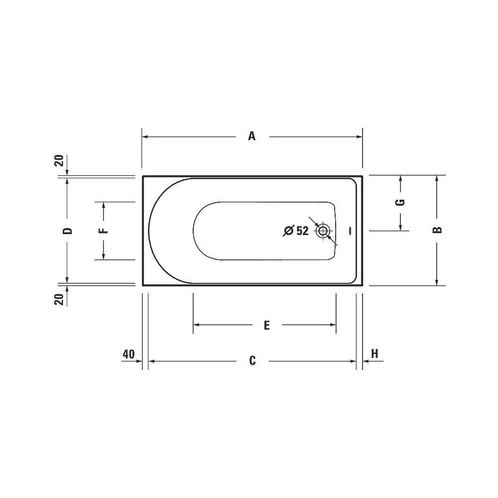 Duravit D-Neo Whirlwanne Rechteckig, Einbau, 700x1700x485mm, Jet Project, 1 R... DURAVIT-760478000JP1000 4063382135643 (Abb. 12)