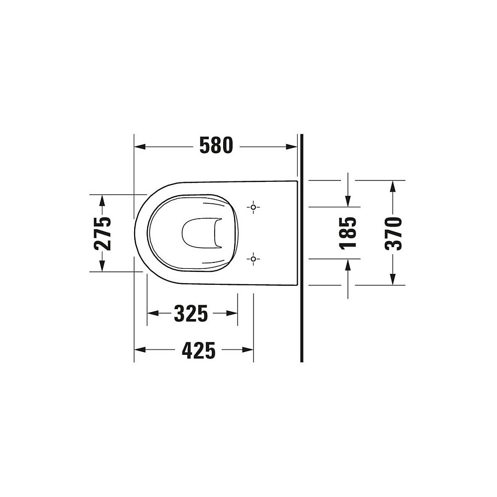 Duravit D-Neo Stand WC 580x370x400mm, Weiß Hochglanz, HygieneGlaze, Back to wall, ... DURAVIT-2003092000 4063382016751 (Abb. 22)