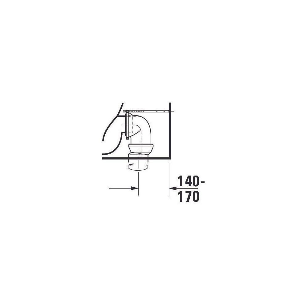 Duravit D-Neo Stand WC für Kombination 650x370x415mm, Weiß Hochglanz, 4/2l, Tiefsp... DURAVIT-2002090000 4063382016065 (Abb. 21)