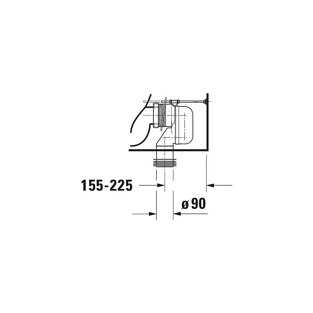Duravit D-Neo Stand WC für Kombination 650x370x415mm, Weiß Hochglanz, 4/2l, Tiefsp... DURAVIT-2002090000 4063382016065 (Abb. 32)