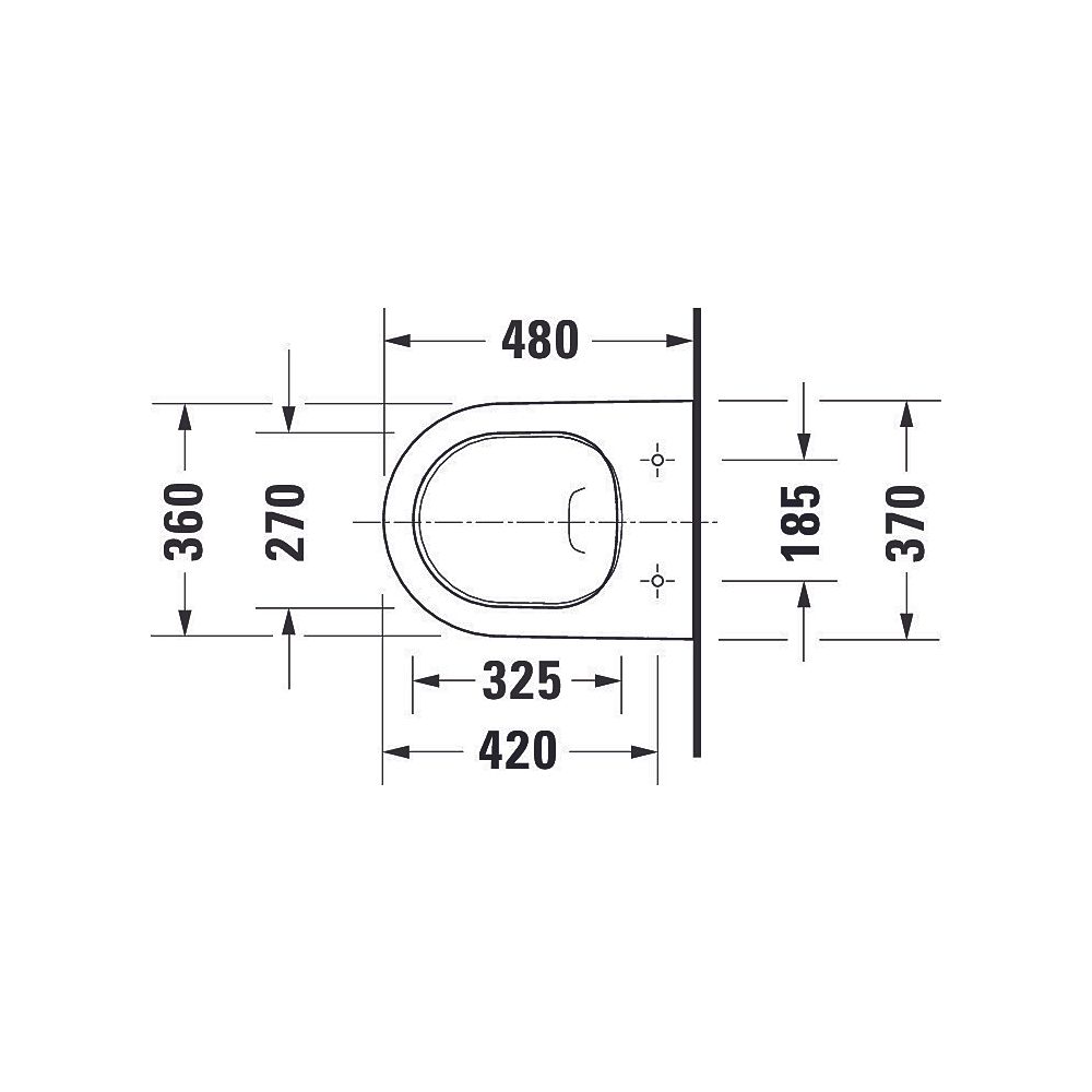 Duravit D-Neo Wand-WC 480x370x400mm, Weiß Hochglanz, 4,5l, Tiefspüler, rimless, wa... DURAVIT-2587090000 4063382111265 (Abb. 16)