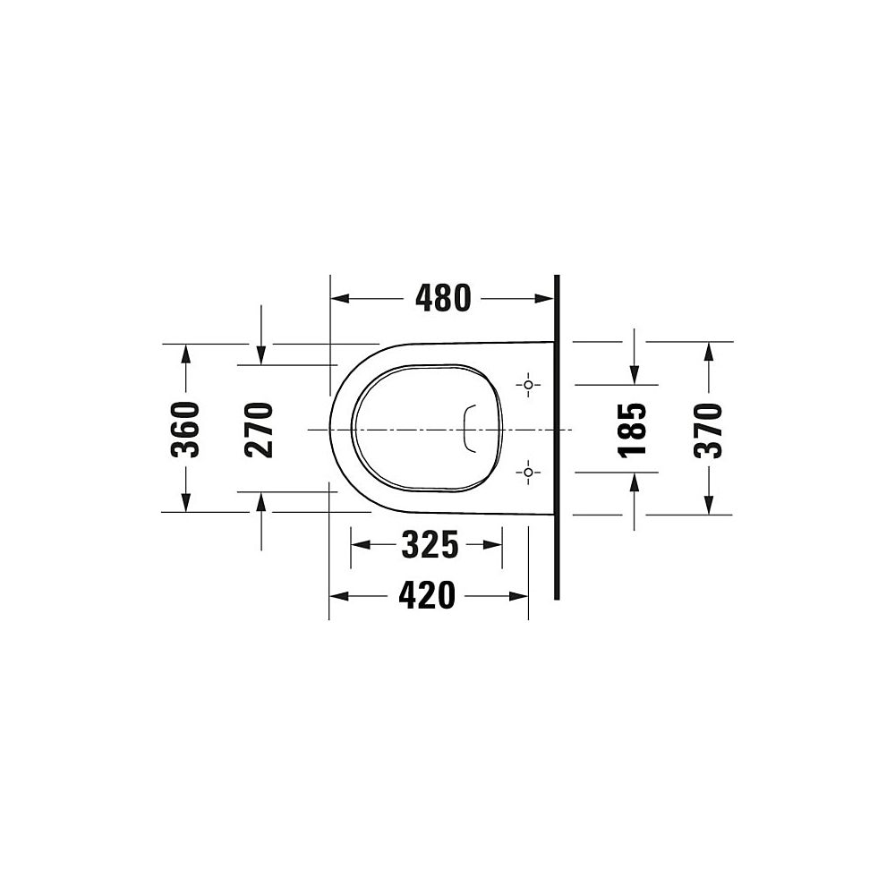 Duravit D-Neo Wand-WC 480x370x400mm, Weiß Hochglanz, 4,5l, Tiefspüler, rimless, wa... DURAVIT-2587090000 4063382111265 (Abb. 19)
