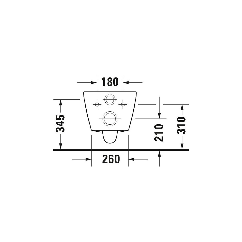 Duravit D-Neo Wand-WC 480x370x400mm, Weiß Hochglanz, 4,5l, Tiefspüler, rimless, wa... DURAVIT-2587090000 4063382111265 (Abb. 21)