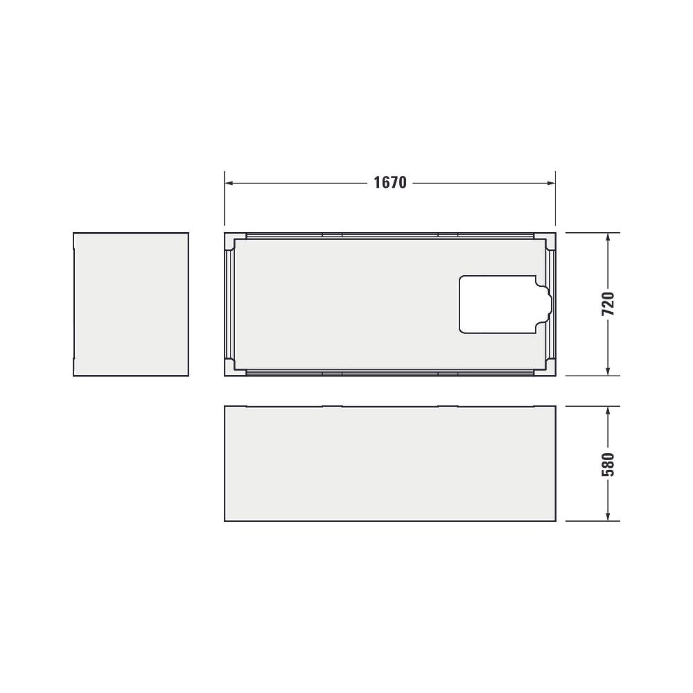 Duravit D-Neo Badewanne 485x750x1700mm, 234l, Weiß glänzend, Rechteckig, Einb... DURAVIT-700479000000000 4063382130259 (Abb. 21)