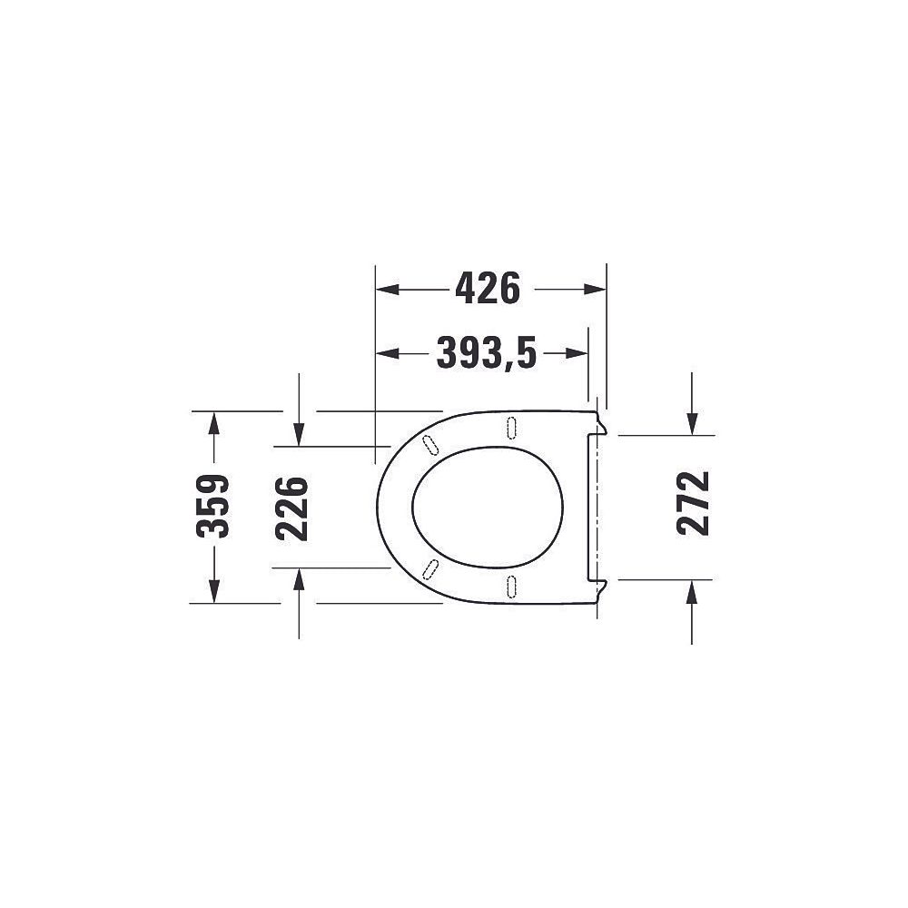 Duravit No.1 WC-Sitz rechteckig Weiß Hochglanz, 369x42x433mm, mit Absenkautomatik,... DURAVIT-0026190000 4053424981901 (Abb. 18)